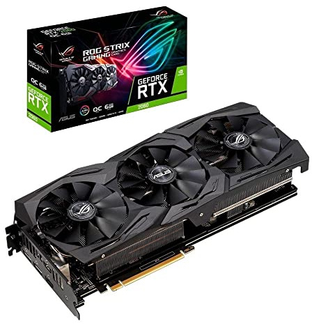 ASUS ROG STRIX GeForce RTX 2060 Overclocked 6G GDDR6 HDMI DP 1.4 Gaming Graphics Card (ROG-STRIX-RTX-2060-O6G)