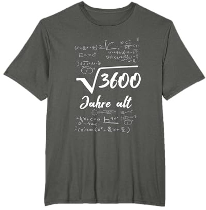 60. Geburtstag Männer Geschenk 60 Jahre Mann Mathe Spruch T-Shirt