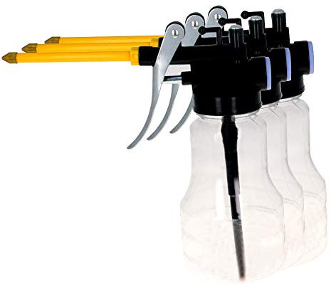 Utoolmart Ölkanne Ölpumpe Öler, 250g transparente Hochdrucköler Schmierung Ölpistole Dose mit starrem Auslauf Daumenpumpenwerkzeug 3St