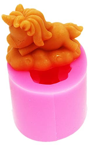 LC Unicorn Silicone Soap Moulds, Silicone Mold Soap Moulds Cake Mold for Craft Soap Mold, Cake DIY Mold, Biscuit Chocolate Mold, Ice Cube Tray