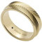 Fossil Damen-Edelstahlband Ringe, 8, Ernte-Gold