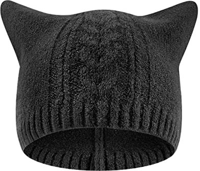 GZYshoyao sauna mütze Kinder-Baby-Hut-Katzen-Gehörschutz-Strick-Pullover-Kappe (G, One Size)