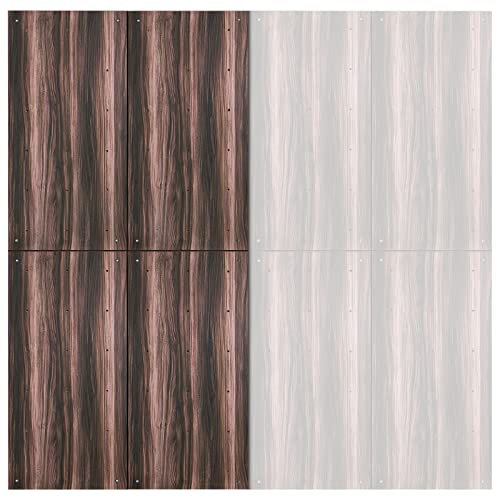 ALPIDEX Kletterwand ab 1,44 qm in Natur/Weiß/Braun inkl. Befestigungsmaterial und Einschlagmuttern, unbegrenzt erweiterbar Kinder Erwachsene, Veredelt Holzoptik|4 Paneele (2.88 m²)