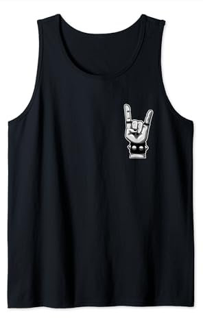 Pommesgabel Rock Hand | kleines Design | Heavy Metal Symbol Tank Top