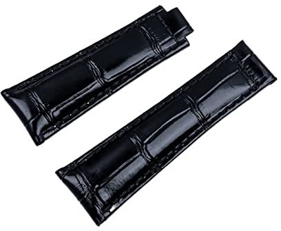 BCMCBV Uhrenarmband aus italienischem Rindsleder, 20 mm, weiches Lederarmband, geeignet für Rolex-Armband, Daytona, Submariner, Deepsea, GMT, Oysterflex, Without Buckle, Achat