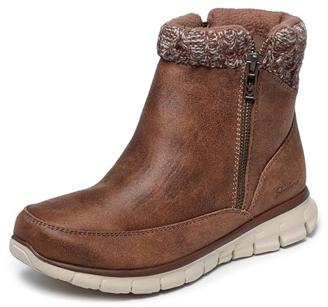 Skechers kvinnors synergi ankelstövel, Brun, 36 EU