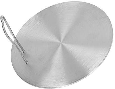 OQHAIR Cooking Plate Heat Diffuser, Stainless Steel Heat Diffuser Plate Induction Plate Electric Induction Cooker Diffuser Adapter for Gas Stove Moka Pot Stoves (Size : 16#) (18#)