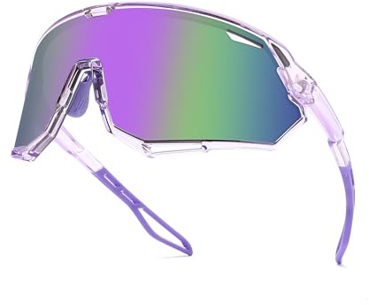 SINSPORT eyewear Lunettes de soleil de sport pour homme et femme, monture VTT pour sports de plein air, course à pied, vélo, pêche