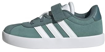 adidas Unisex Kids VL Court 3.0 Hook and Loop Shoes Kids, Powder Teal/Cloud White/Preloved Teal, 10 UK Child