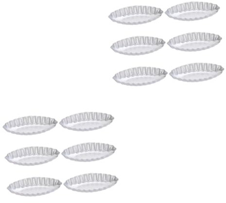 COLLBATH 12pcs Non-Stick Cheesecake Tray Cake Mold Cake Tray Madeleine Moulds Tart Tins for Baking Creative Baking Mold Pan Safe for Long Use