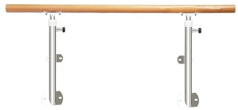 DSeenLeap Ballettstange, Wandmontage, verstellbare 80–120 cm Ballettstange, Tanz-Stretching-Stick, robuste Ballettausrüstung für Erwachsene und Kinder (weiß 150 cm)