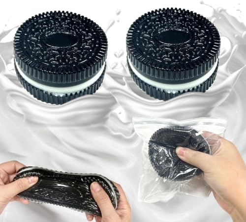 Squishy Toys, 2 st Squishy Toys Black Chocolate Cookies, Stress Leksaker, Kawaii Squeezy, Squishies för vuxna Födelsedagspresenter