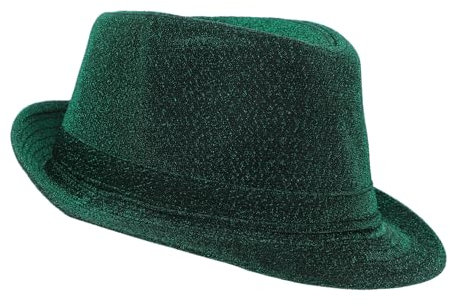 GALPADA Patrick Day Unisex Fedora Mit Grüner Shamrock Hut Für Partys Und Feierlichkeiten Lustige Kostümaccessoires Für Erwachsene Und Teens