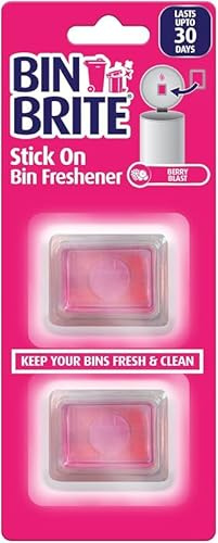 COS Lufterfrischer zum Aufkleben für Mülleimer (2er Pack) – Berry Blast Duft – Selbstklebender Geruchsneutralisierer für Mülltonnen, Küche & Bad – Lang anhaltende Frische für Haus & Büro (2 x 5g)