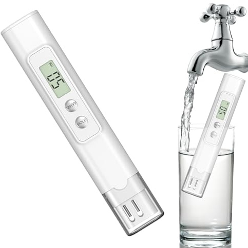 Tester di Qualità 'acqua - Dispositivo Digitale di Misurazione di Precisione Gamma 0-9999 PPM,Monitor Portatile Precisione Per Casa Piante Esterna Scienza Caffè