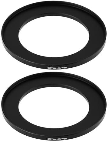 Create idea Adattatore Per Obiettivo Della Fotocamera Da 2 Pezzi Da 49 Mm A 67 Mm Adatto Per Fotocamere Digitali E Reflex