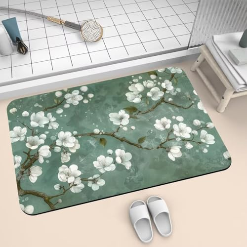 Rutschfester Kieselgur-Badematte, 70 x 120 cm, sehr saugfähig, schnell trocknend, Steinteppich, maschinenwaschbar, Eingangsbereich und Duschmatte für Badezimmer, Küche und Handwerk, 2-828