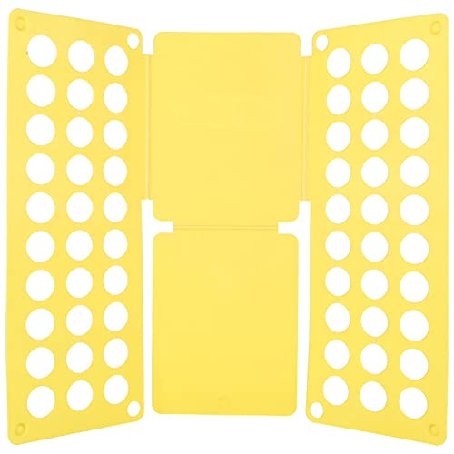 HGDNNDEOP T-förmiger Wäschefalter, Faltbrett for T-Shirts und Kleidung, Mehrfarbig, for Erwachsene Kinder(Giallo,Adult Models)