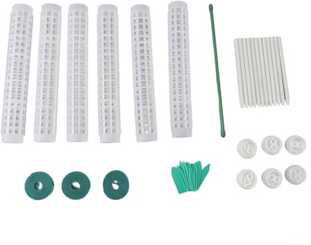 Fafeims Palo di Muschio, Supporto per Piante Impilabile in Plastica da 6 Pezzi da 10 Pollici per Piante Rampicanti da Interno Monstera Pothos