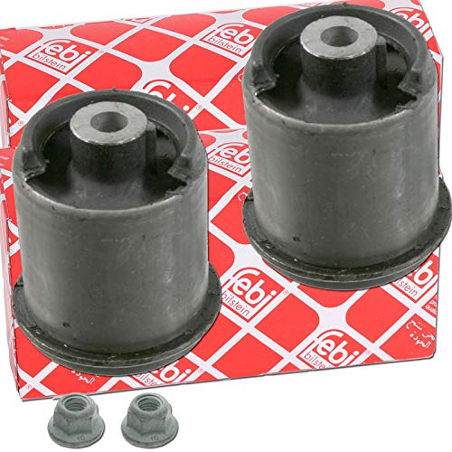 febi bilstein 19930 Achskörperlagersatz mit Muttern, 1 Stück | Kompatibel mit: AUDI A3, TT, TT, TT Roadster, TT Roadster, SEAT CORDOBA, IBIZA III, LEON, LEON, TOLEDO II, TOLEDO III