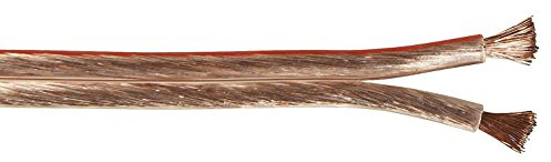 Goobay 67721 Lautsprecherkabel 2x1,5 mm² CCA Litze / Boxenkabel Audio Kabel Meterware / Speaker Cable Litzenkabel Audiokabel Subwoofer / Transparent / 25 Meter