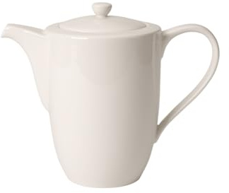 Villeroy und Boch For Me Kaffeekanne, Premium Porzellan, Weiß, 16 x 16 x 14 cm