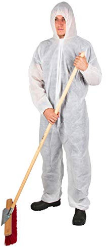 Kerbl 3408, Tuta in Polipropilene monouso Bianco Größe XXL