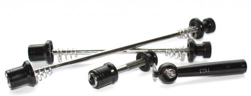 Import Schnellspannset diebstahlgesichert Aluminium schwarz