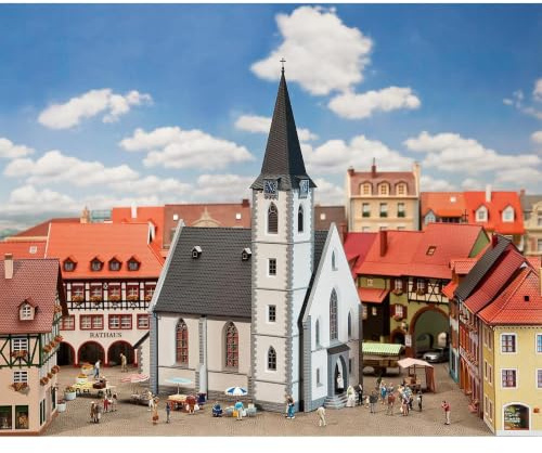 Faller FA130490 - Kleinstadtkirche, Weiß