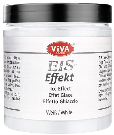 Viva Decor Eis Effekt (Weiß, 250 ml) Kunstschnee zum Basteln, Made in Germany