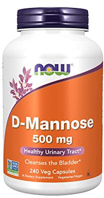 Now Foods D-mannose 500 mg,240 Veg Capsules