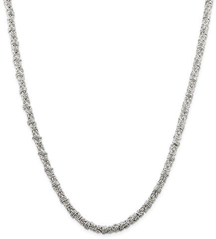Diamond2deal Königskette Sterling-Silber 925 4 mm 50,8 cm