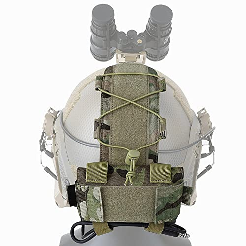 KRYDEX Tactical Helmet Battery Pouch Counterweight Pouch K1 Battery Pack Balance Weight Bag with Hook&Loop for Tactical Helmet (MC)
