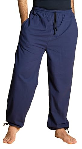 PANASIAM E-Pants långa, bomull, Havsblått, M