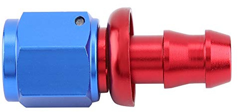 AN6 Raccordo maschio per tubo flessibile per gasolio con chiusura a torsione a pressione diritta 45 90 180 gradi Opzionale(0°),Modifica/retrofit/prestazioni dell'auto