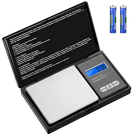 Aurora & Tithonus Precision 0.01g Stainless Steel Kitchen Scales, Plastic, Edelstahl