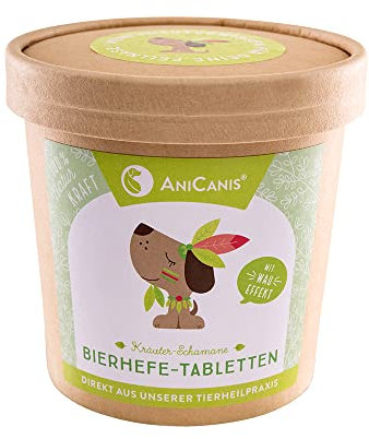 AniCanis Bierhefe Tabs für Hunde & Katzen - Hefe-Tabletten - Natürliche Vitamine für Fell Haut Darm & Nerven - Futterzusatz Nahrungsergänzung - 175g