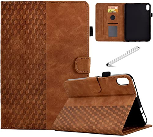 Fancity Case für iPad A16 11./10. Generation 11 Zoll/10,9 Zoll, 2025 2022 | Synthetisches Leder hülle mit Kartensteckplatz, Magnetdeckel mit Auto Wake/Sleep für iPad A16 11th/10th Gen, Brown