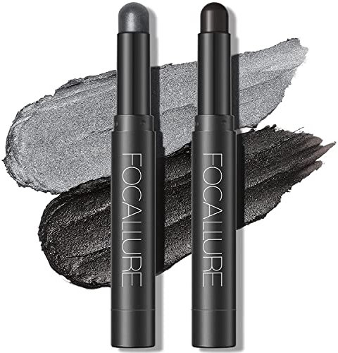 2PC Creme Lidschatten Stick,Heller Lidschattenstift Crayon Set,Matt und Schimmernder Augen Make up Set,Langanhaltendes Wasserfester Lidschatten Makeup Pen Werkzeug. (04 05)