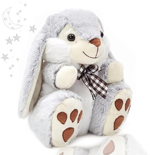Easter Bunny Teddy Bear | 25cm Soft & Cuddly Rabbit | Stuffed animals plush toy | Birthday, Christmas, Spring Gift, Basket Filler, Baby Easter Present | Cute Plushie for babies, kids, girls & boys!