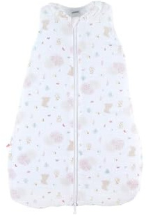Noukie's - Gigoteuse Mi-Saison 1-6 Mois (70 cm) - Gigoteuse TOG 1 à 2 - Mousseline de Coton Bio - Motifs Lina & Joy