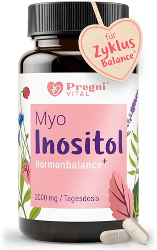 Myo Inositol 2.000 mg [60 Tabletten] - vor während und nach der Schwangerschaft +Vitamin B6 zur Hormon Balance Frauen bei PCOS und Zyklusstörungen - von PregniVITAL
