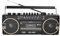 WHIPIN Portable Boombox CD Tape Player,Cassette Player Radio,Classic 80s Style Retro Bluetooth Cassette Recorder and AM/FM Radio Speaker,Cassette Recorder for Family Gathering Travel (Color : Black)