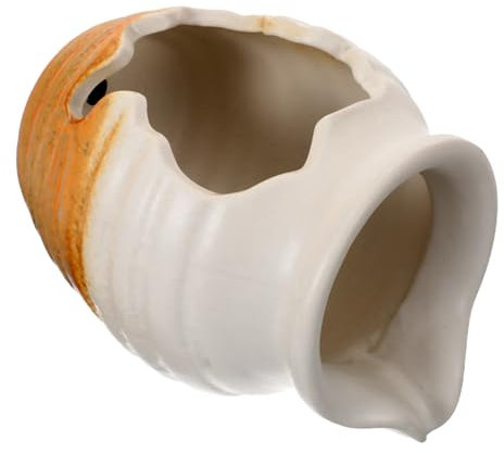 Alipis Ceramic Pot Spitter Pond Water Feature Spitter Small White Ceramic Pot Decor for Garden Balcony Landscape Outdoor Fountain Decoration Without Pump