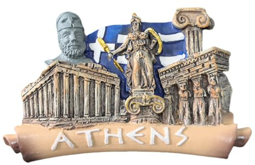 3D-Kühlschrankmagnet, Motiv: Athen, Griechenland, Reise-Souvenirs, Kühlschrankdekoration, Magnete