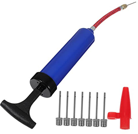 BESPORTBLE Aufblasbare Luftpumpe Für Sport – 8-Zoll-pumpenset Mit 7 Nadeln 1 Schlauch Und 1 Spitze