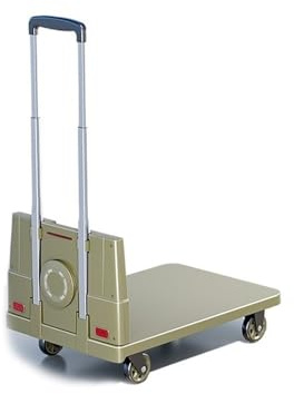 Gorilla Cart, Household Transport Flatbed Trolley Cargo Trailer Foldable Portable Vehicle Heavy Object Handcart to Pick Up Express Delivery,Versatile Garden & Yard Cart for All Seasons(Green,S)