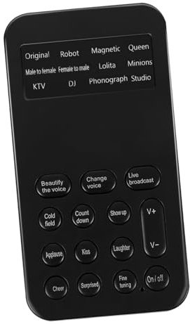 HOMSFOU Mini Carte Son Externe USB pour Ordinateur et Téléphone 8 Effets Sonores, Design Abs Noir, Facile à Transporter pour Diffusion en Direct et Jeux
