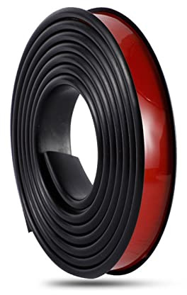 Moldura de Pared Flexible Autoadhesiva de 6 M Borde de Barra En Forma de C para Etiquetado Armarios Contrachapado Mesas Y Protección de Bordes (6 M Negro 20 mm)