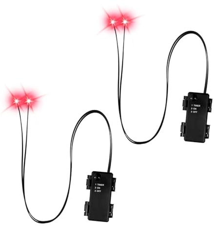 CeaBulo Halloween Led Glowing Eyes with Timer, 2 Pcs Light Up Skeleton Eyes, Waterproof DIYEye Lights for Pumpkins, Tombstones and Halloween Props Color Changing & 9 Lighting Modes